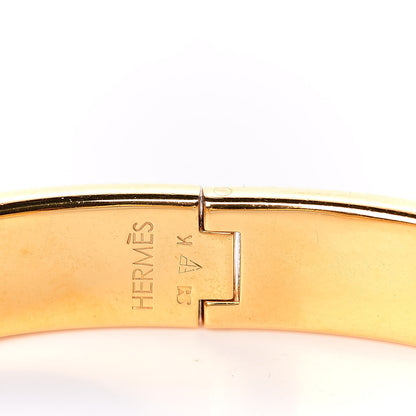Hermes Enamel Narrow Clic Clac H Bracelet PM Orange 5 of 5