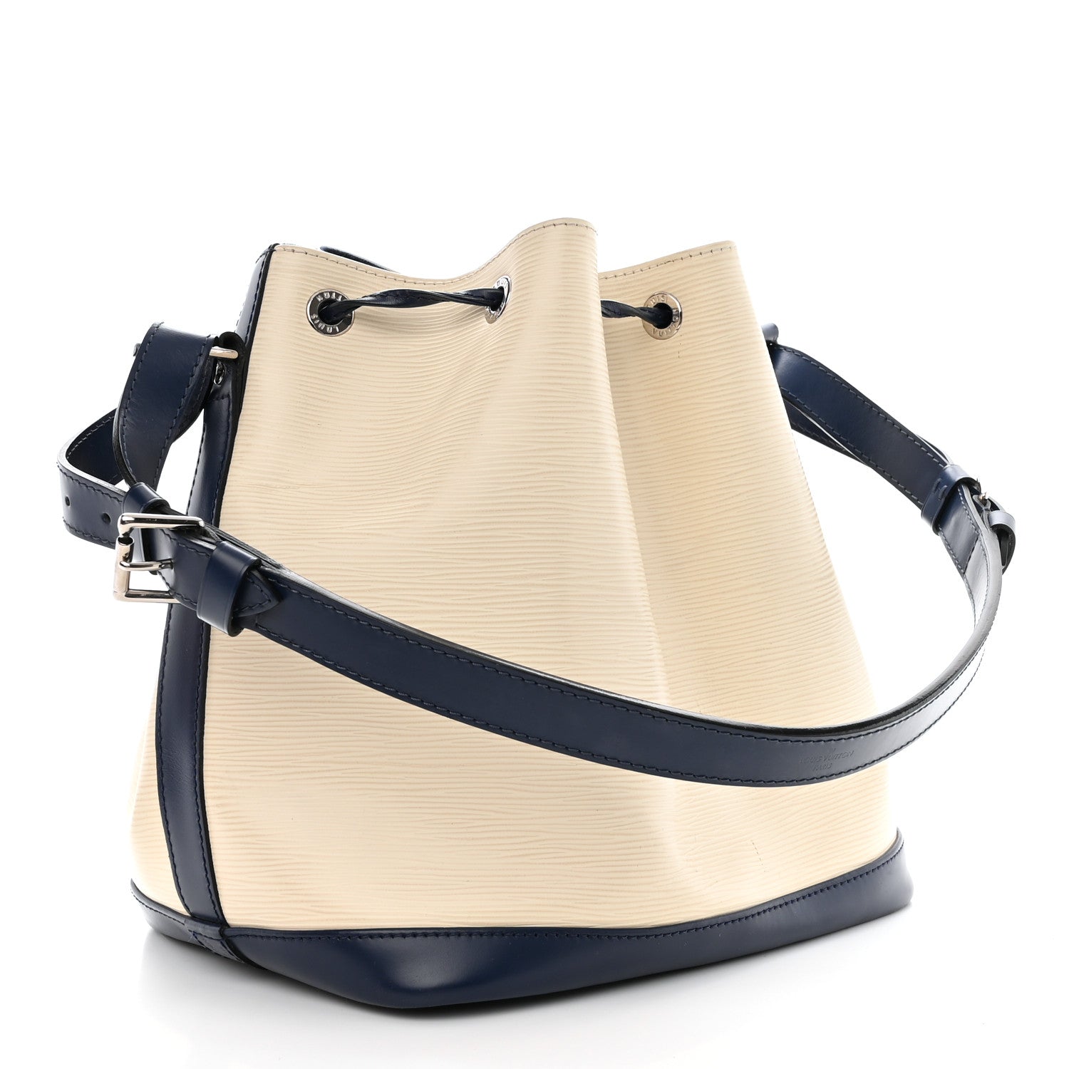 Louis Vuitton Epi Petit Bi-Color Noe Ivory Indigo 3 of 13
