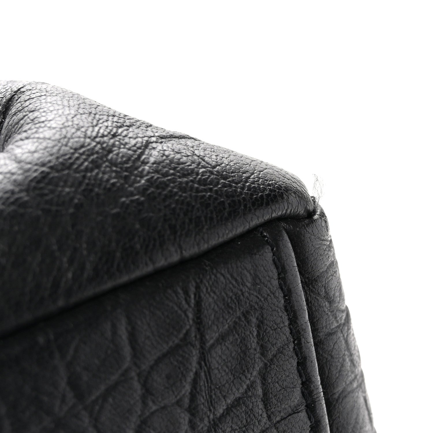 Saint Laurent Calfskin Crocodile Embossed Medium West Hollywood Monogram Fold-Over Black 13 of 13