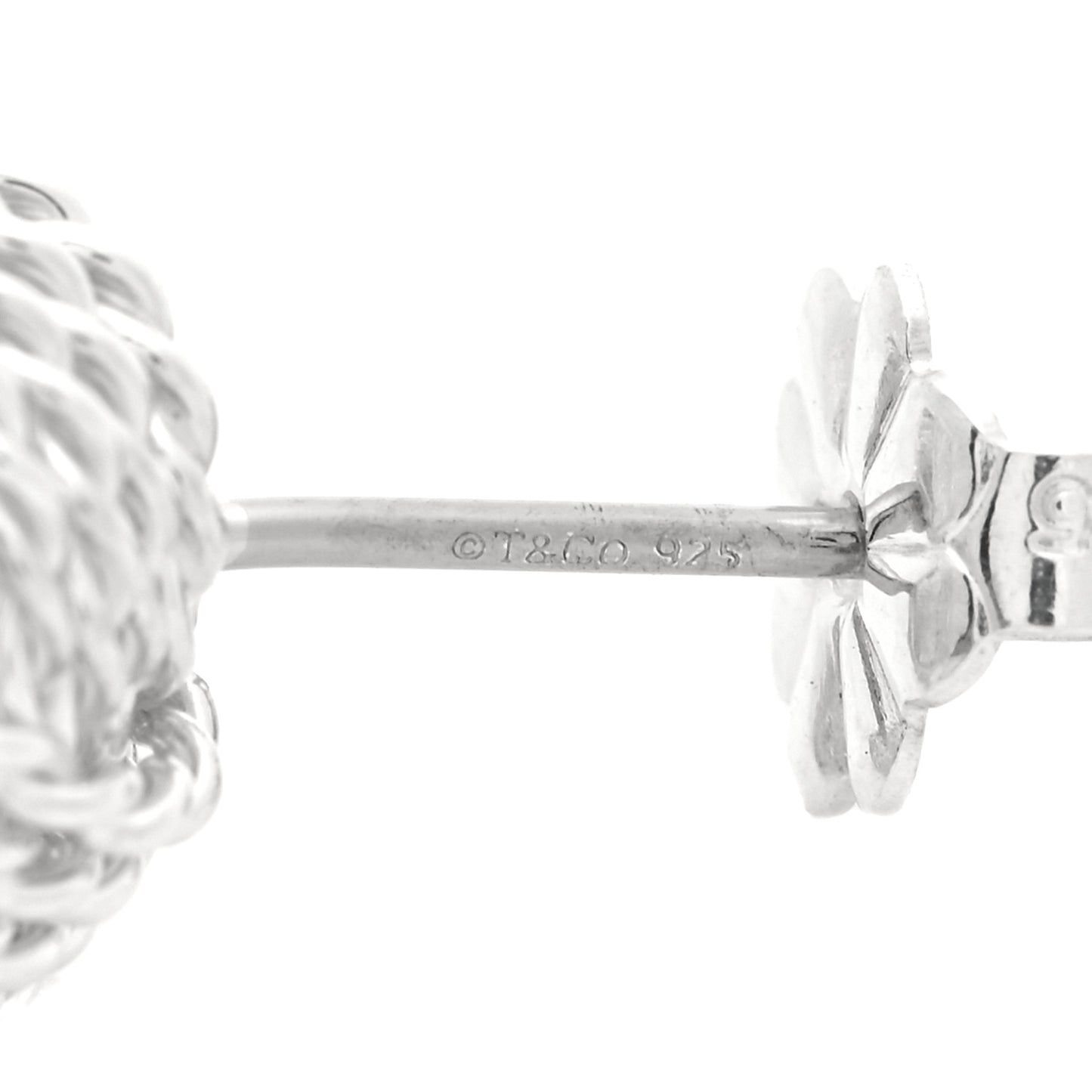 Sterling Silver Twist Knot Earrings