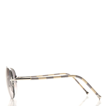Louis Vuitton Damier Azur Petite Viola Pilote Aviator Sunglasses Z0570U 3 of 8
