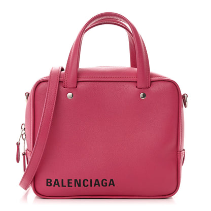 Balenciaga Shiny Day Calfskin XS Triangle Square Bag Pink 1 of 10