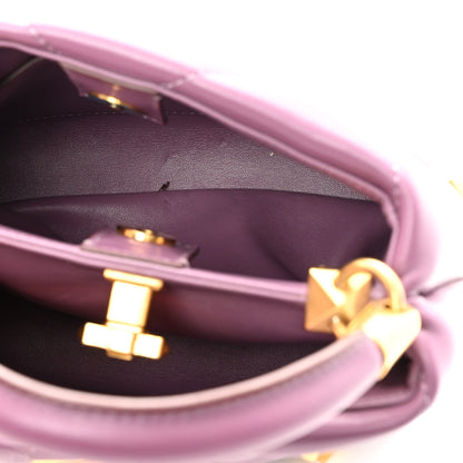 Valentino Garavani Nappa Small Roman Stud The Handle Bag Prune 5 of 9