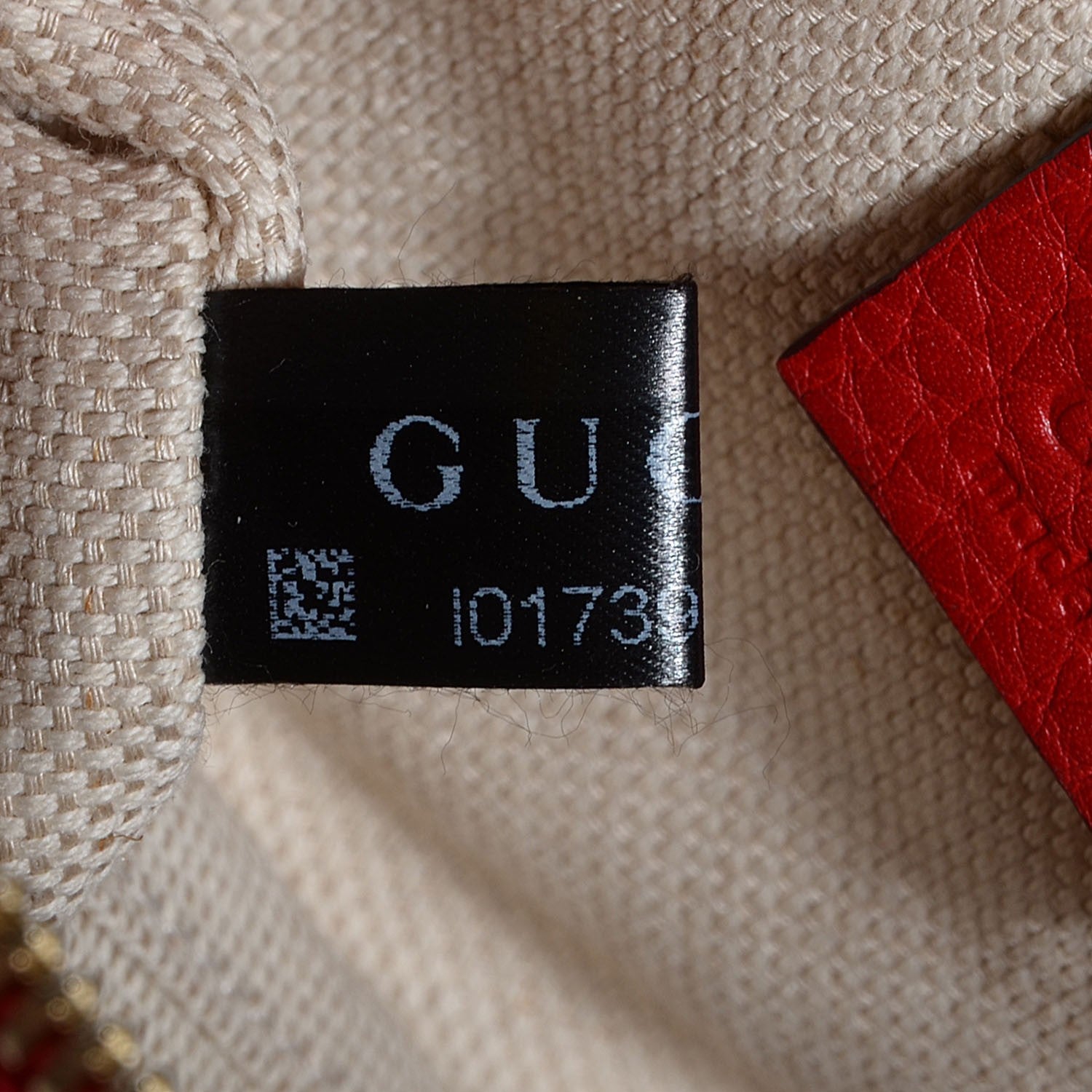 Gucci Pebbled Calfskin Small Soho Disco Bag Vibrant Red 8 of 9