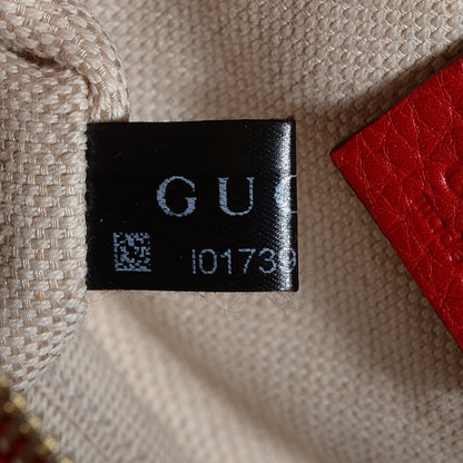 Gucci Pebbled Calfskin Small Soho Disco Bag Vibrant Red 8 of 9