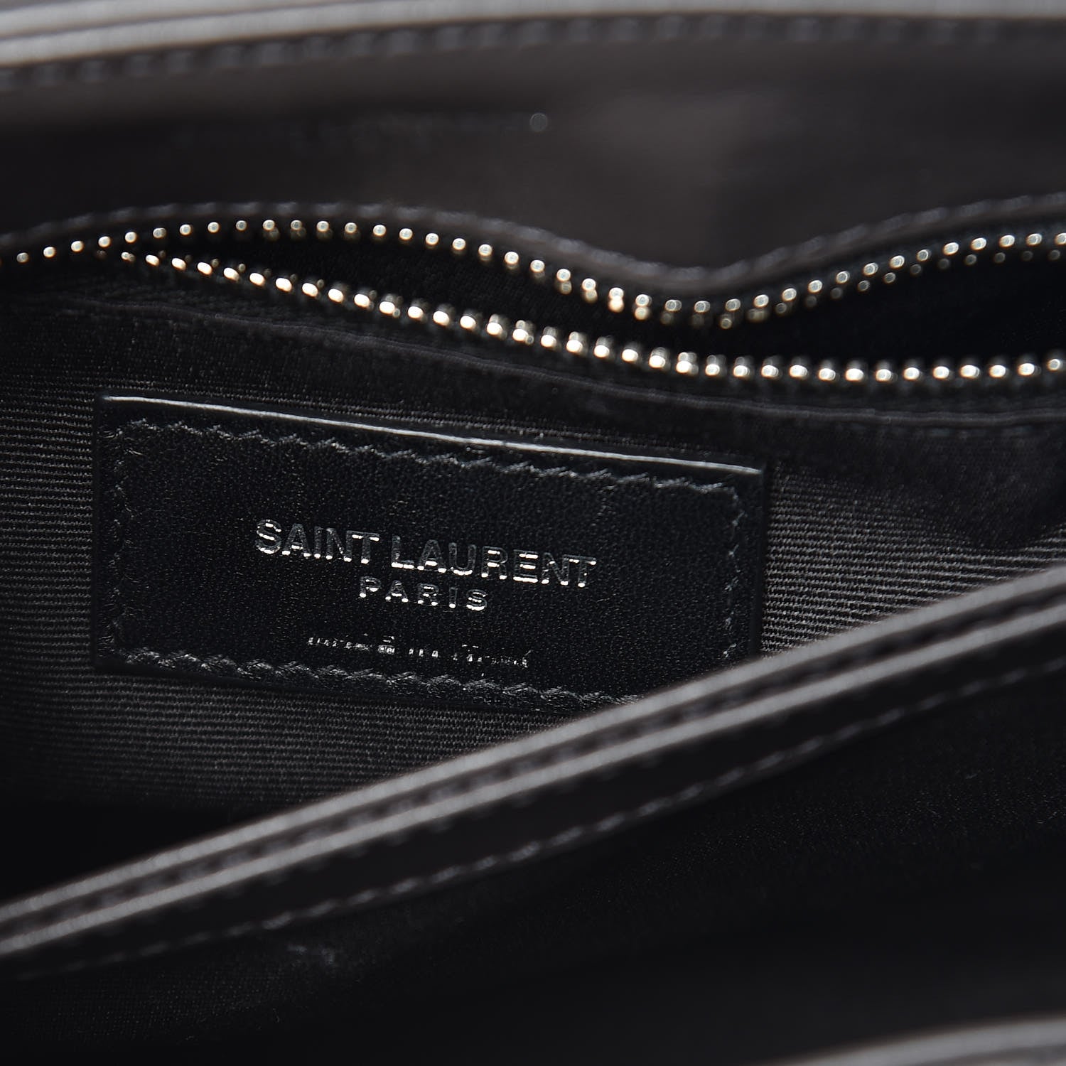 Saint Laurent Calfskin Y Quilted Monogram Toy Loulou Crossbody Bag Asphalt 6 of 12