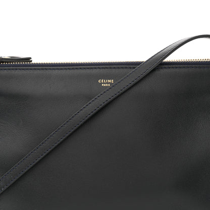Celine Lambskin Large Trio Crossbody Bag Navy Blue 7 of 13