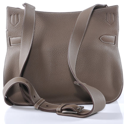 Hermes Taurillon Clemence Jypsiere 34 Etoupe 4 of 11
