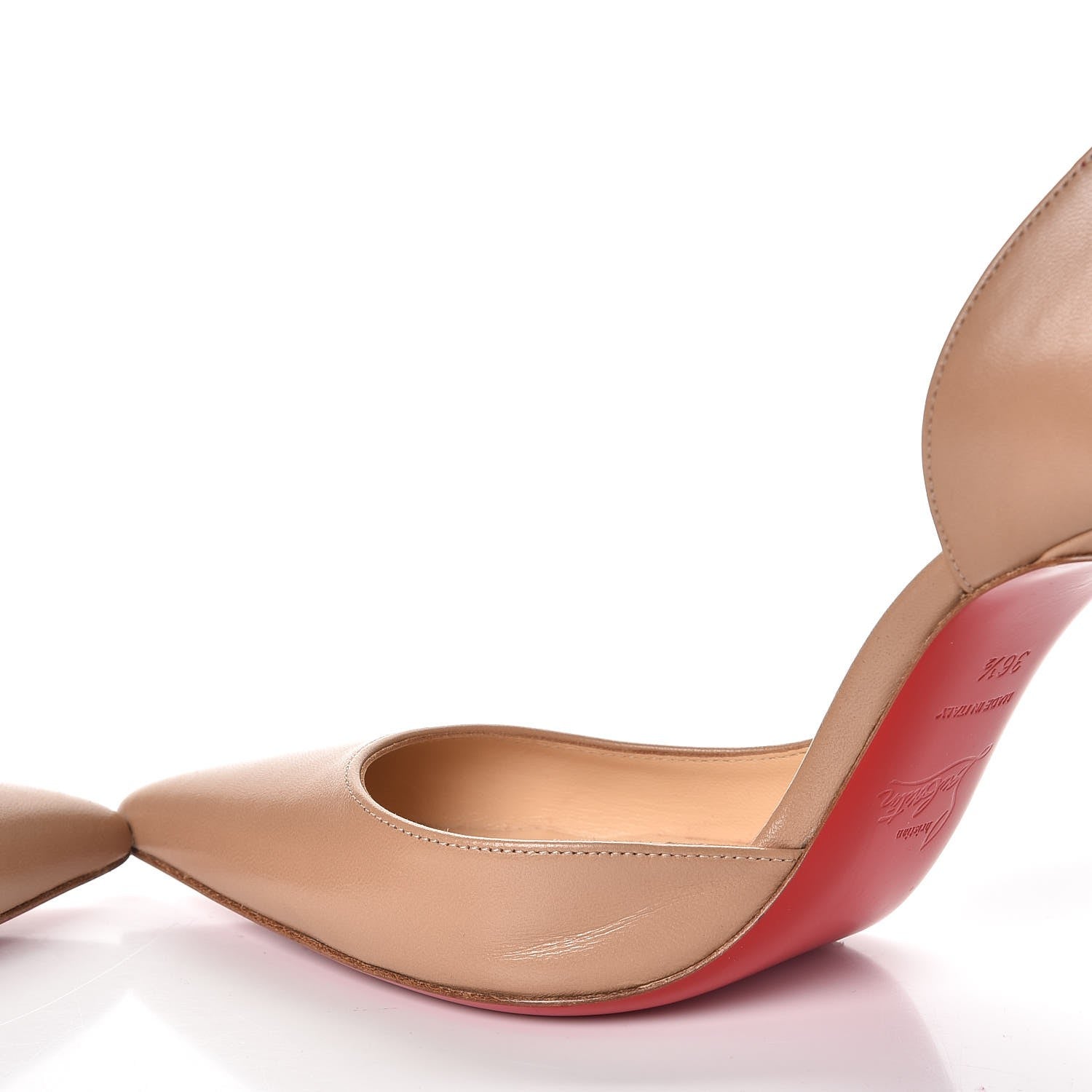 Christian Louboutin Shiny Nappa Iriza 100 Pumps 36.5 Noisette 15 of 17