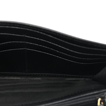 Gucci Dollar Calfskin GG Supreme Monogram Petite GG Marmont Wallet Chain Bag Black Beige Ebony 5 of 11
