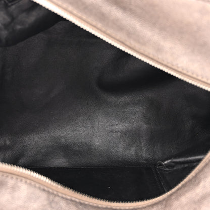 Chanel Metallic Goatskin Medium Luxe Ligne Bowler Bronze 5 of 16