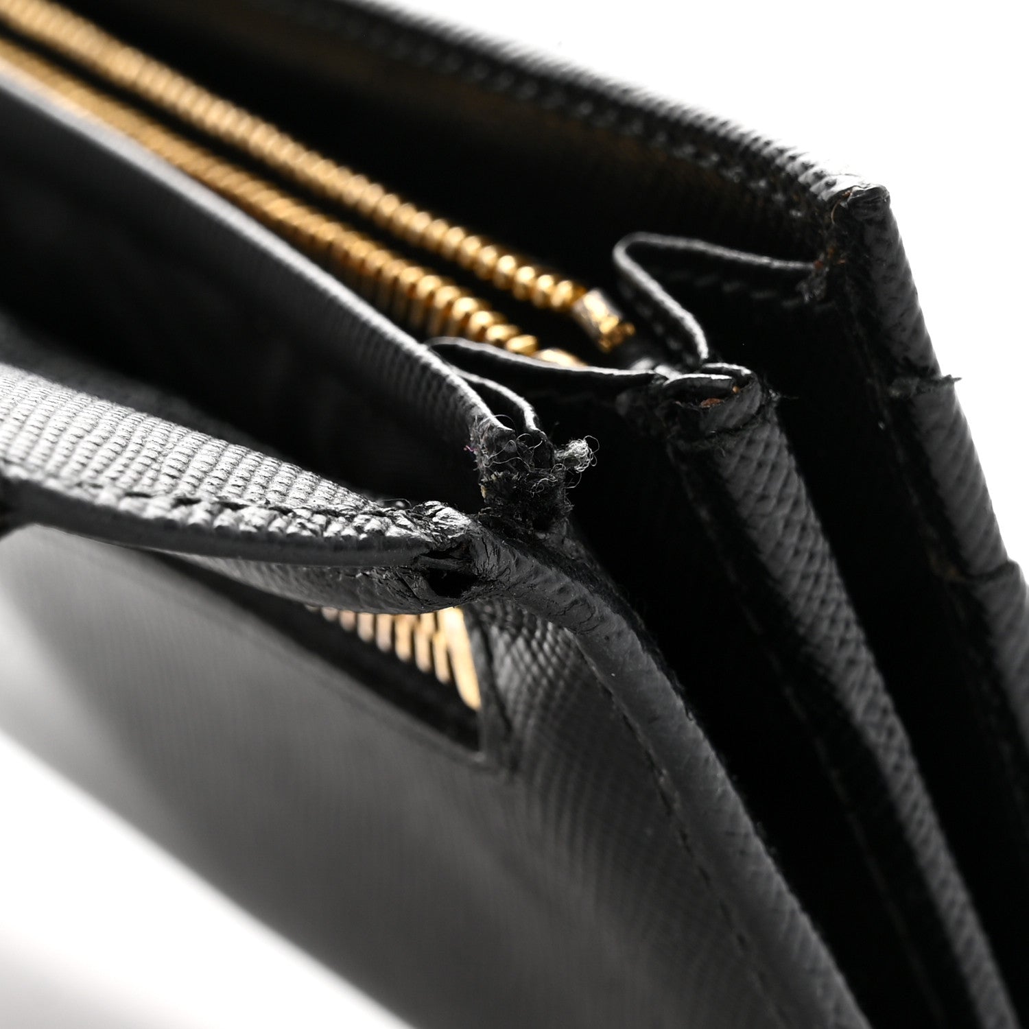 Prada Saffiano Bow Continental Wallet Black 8 of 11