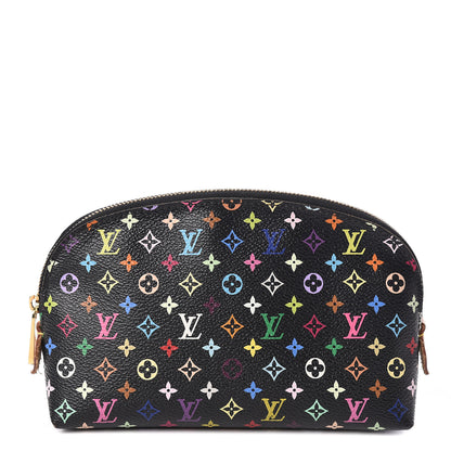 Louis Vuitton Monogram Multicolor Cosmetic Pouch Black Grenade 1 of 7