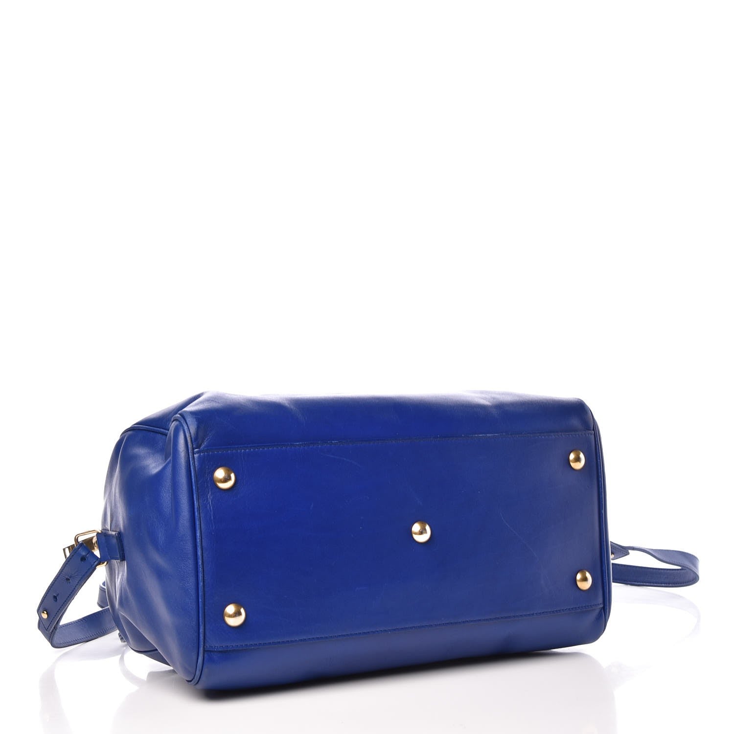 Saint Laurent Calfskin Classic Duffle 6 Blue 5 of 13