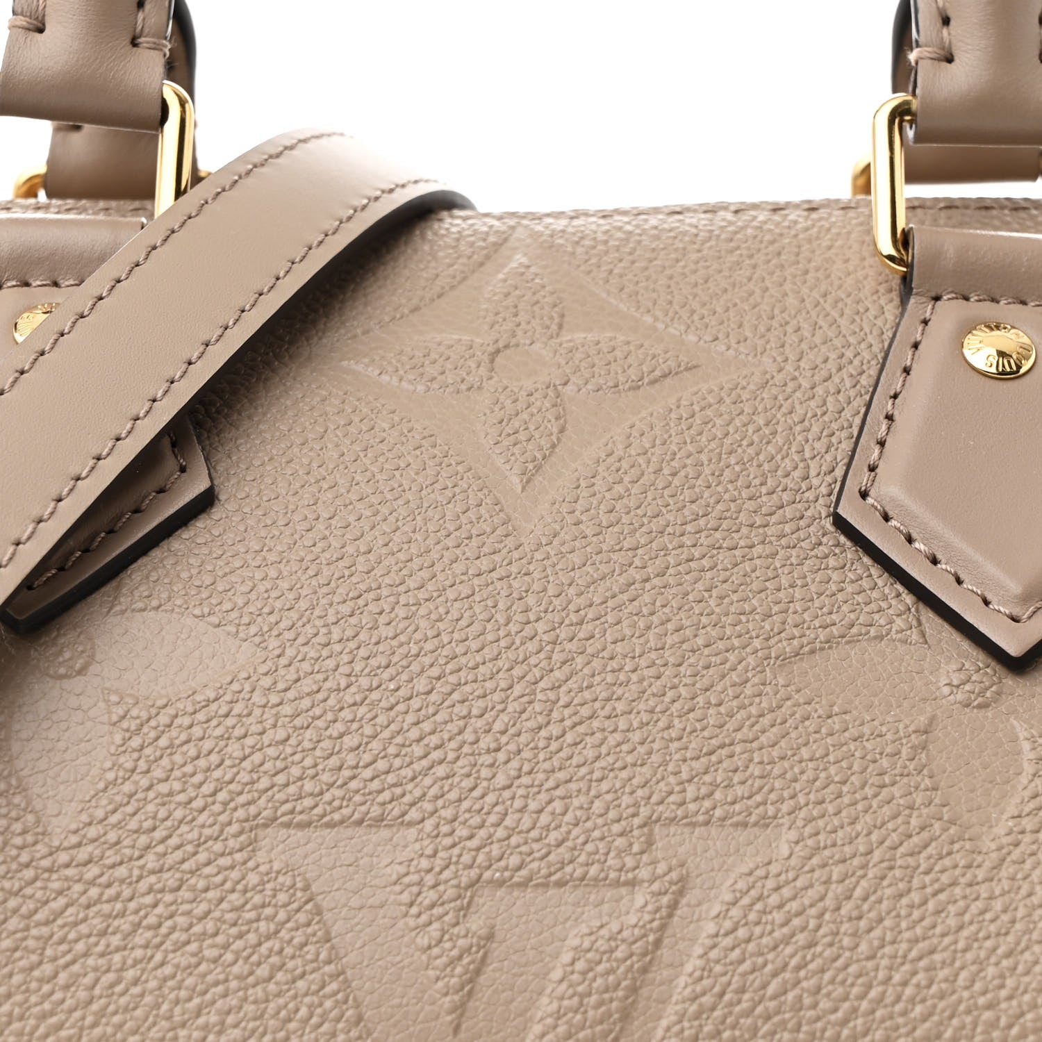 Louis Vuitton Empreinte Monogram Giant Speedy Bandouliere 25 Tourterelle 7 of 9