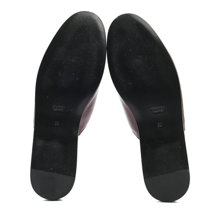Gucci X MLB Calfskin SF Giants Embroidered Womens GG Slippers 38 Vintage Bordeaux 5 of 9