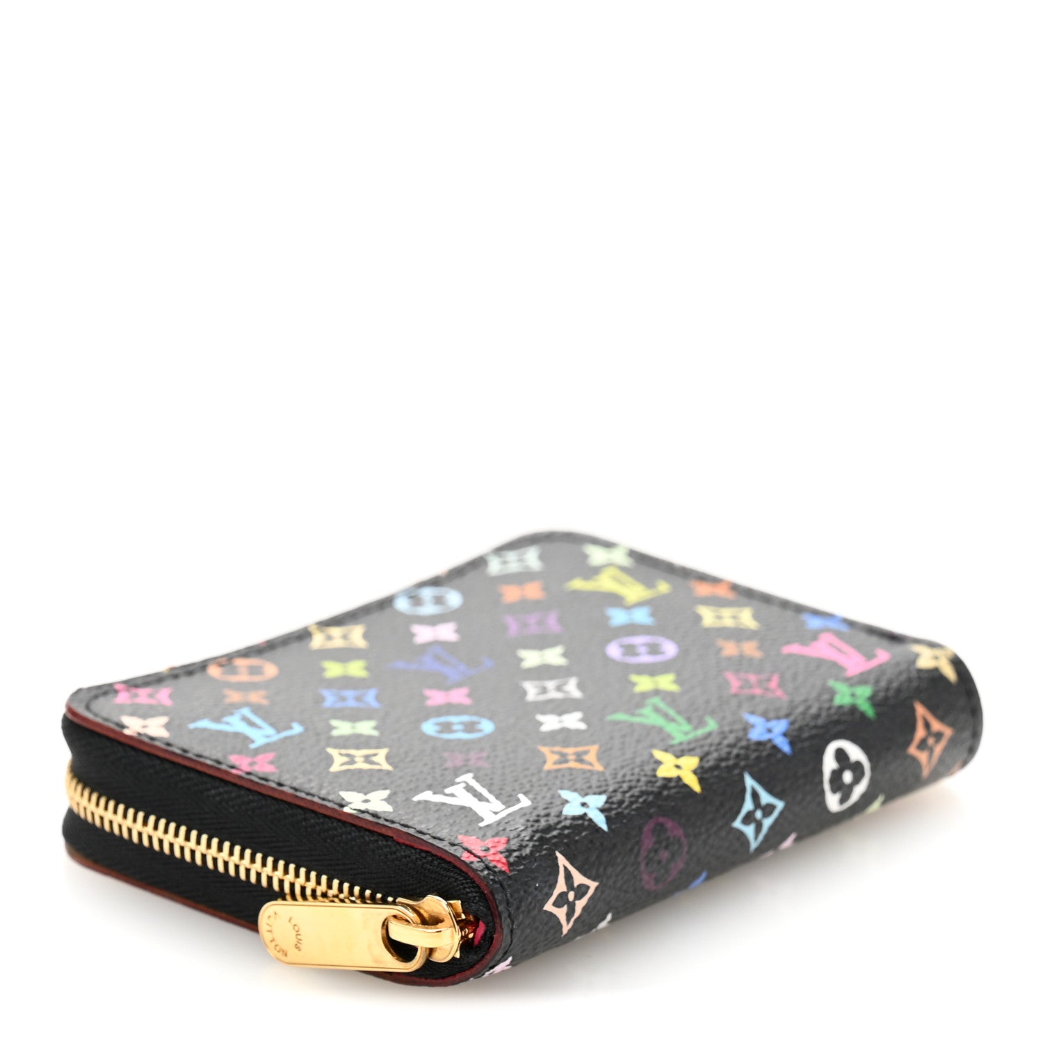 Louis Vuitton Monogram Multicolor Zippy Coin Purse Black Grenade 4 of 9