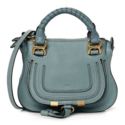Chloe Calfskin Mini Marcie Satchel Mint Blue 1 of 17