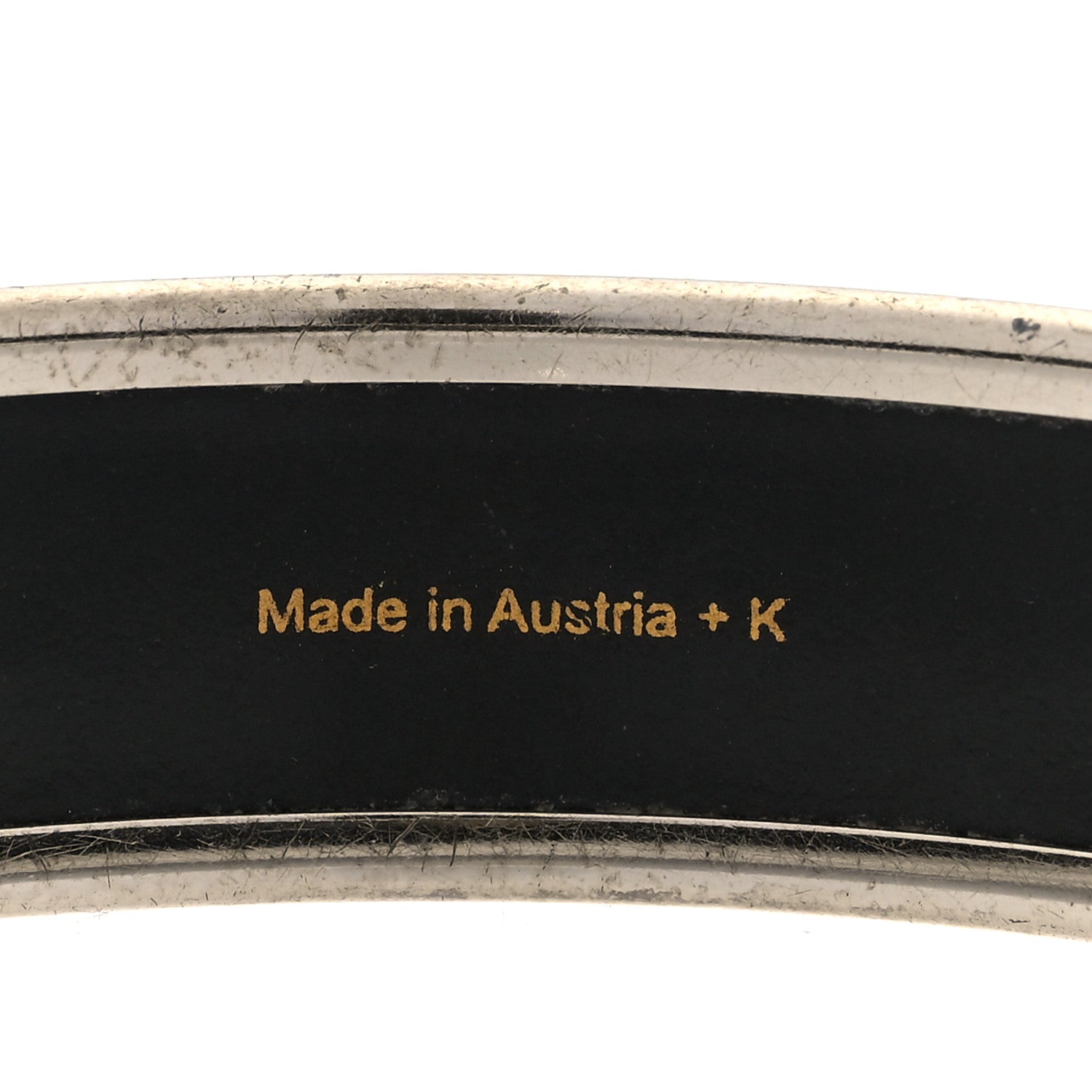 Hermes Enamel Printed Medium Moon Stars Bracelet 65 Yellow 5 of 6