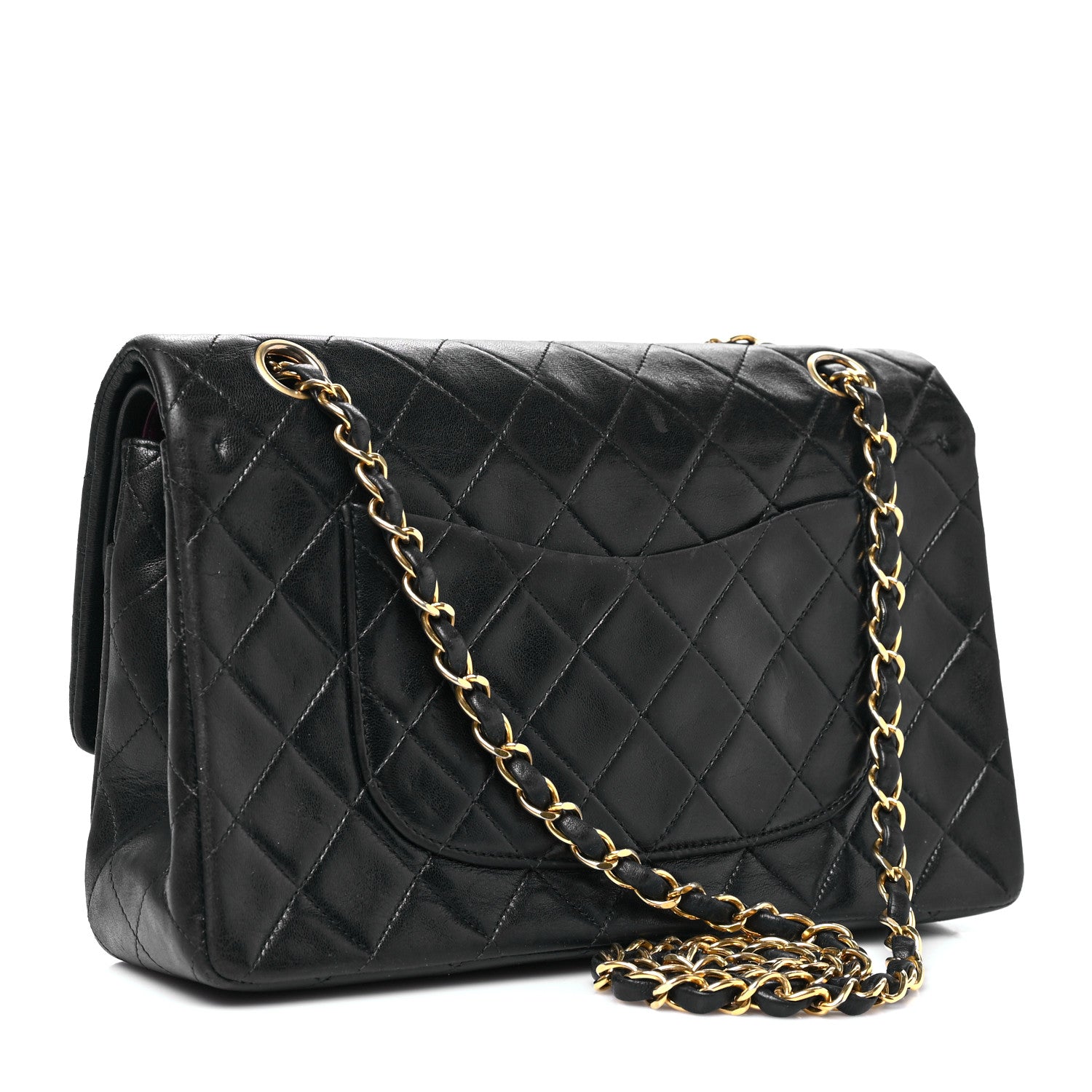 Chanel Lambskin Quilted Medium Double Flap Black 3 of 10