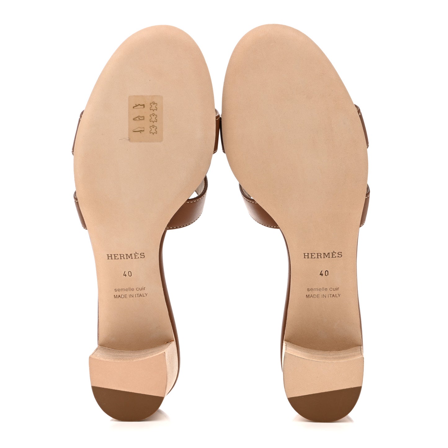 Calfskin Oasis Sandals 40 Gold
