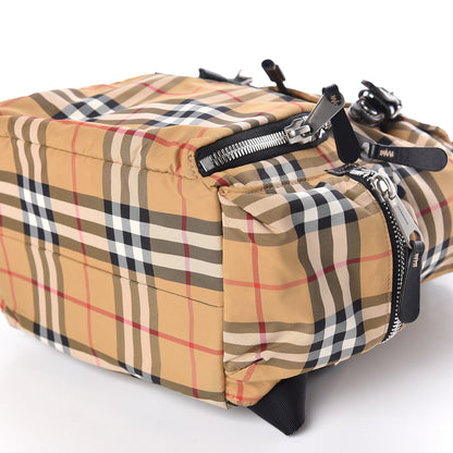 Burberry Nylon Vintage Check Medium Rucksack Backpack Antique Yellow 6 of 13