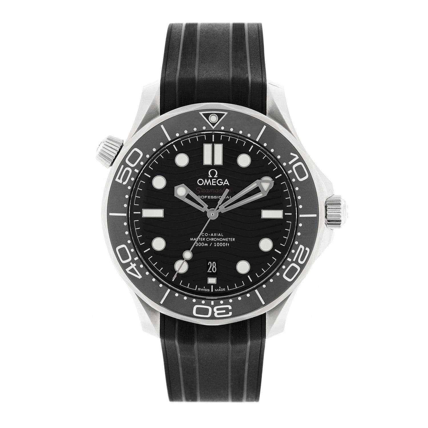 Omega Stainless Steel Rubber 42mm Seamaster Diver 300M Co-Axial Master Chronometer Automatic Watch Black 210.32.42.20.01.001 1 of 5
