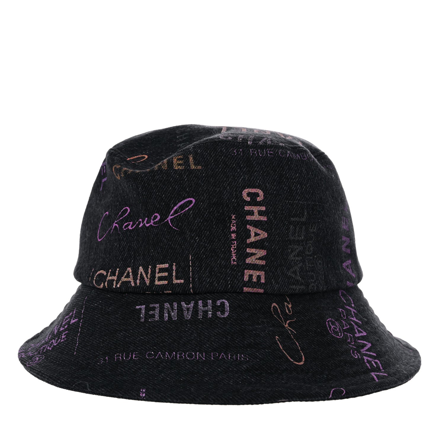 Denim Mood Cloche Bucket Hat M Black