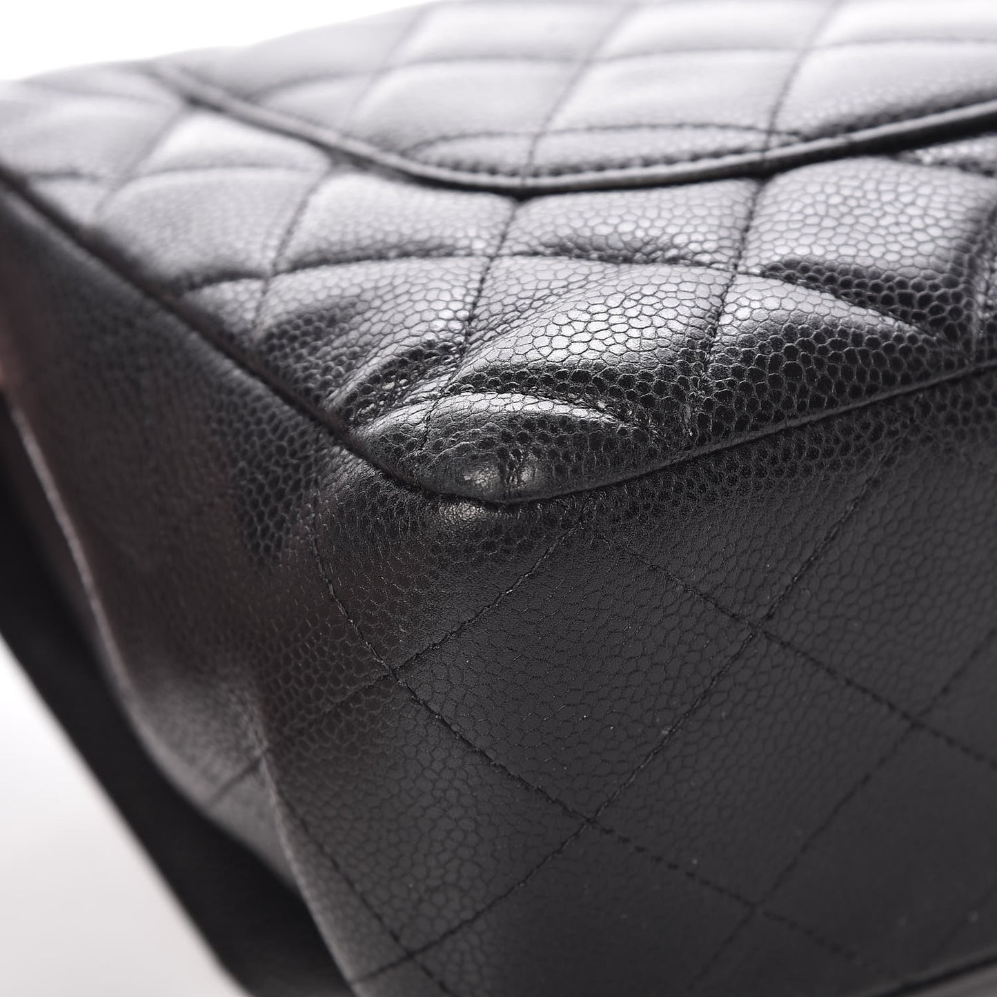 Caviar Quilted Jumbo Single Flap Black