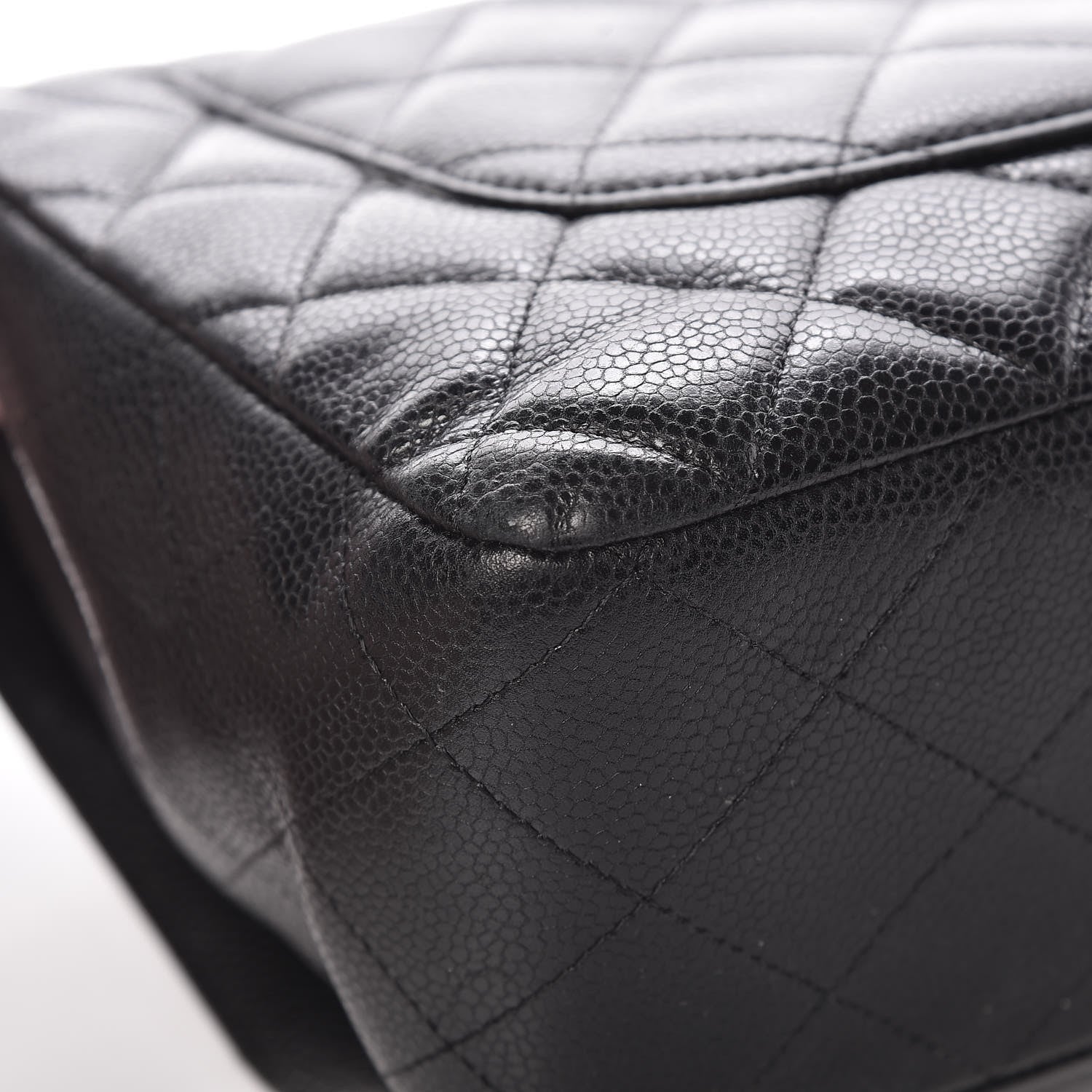 Chanel Caviar Quilted Jumbo Single Flap Black 14 of 17