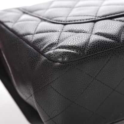 Chanel Caviar Quilted Jumbo Single Flap Black 14 of 17