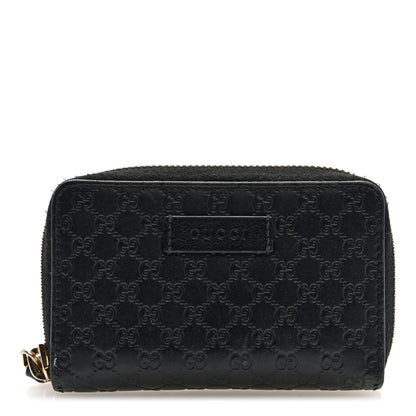Gucci Microguccissima Zip Around Card Case Black 1 of 6