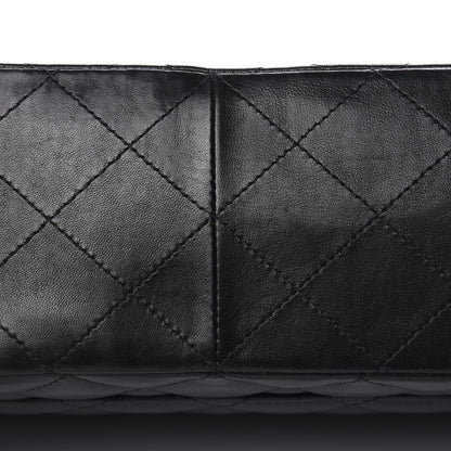 Chanel Lambskin Quilted Jumbo Single Flap Black 10 of 15