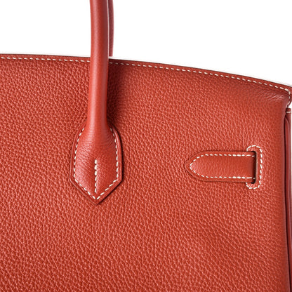 Hermes Togo Birkin 35 Sanguine 12 of 34