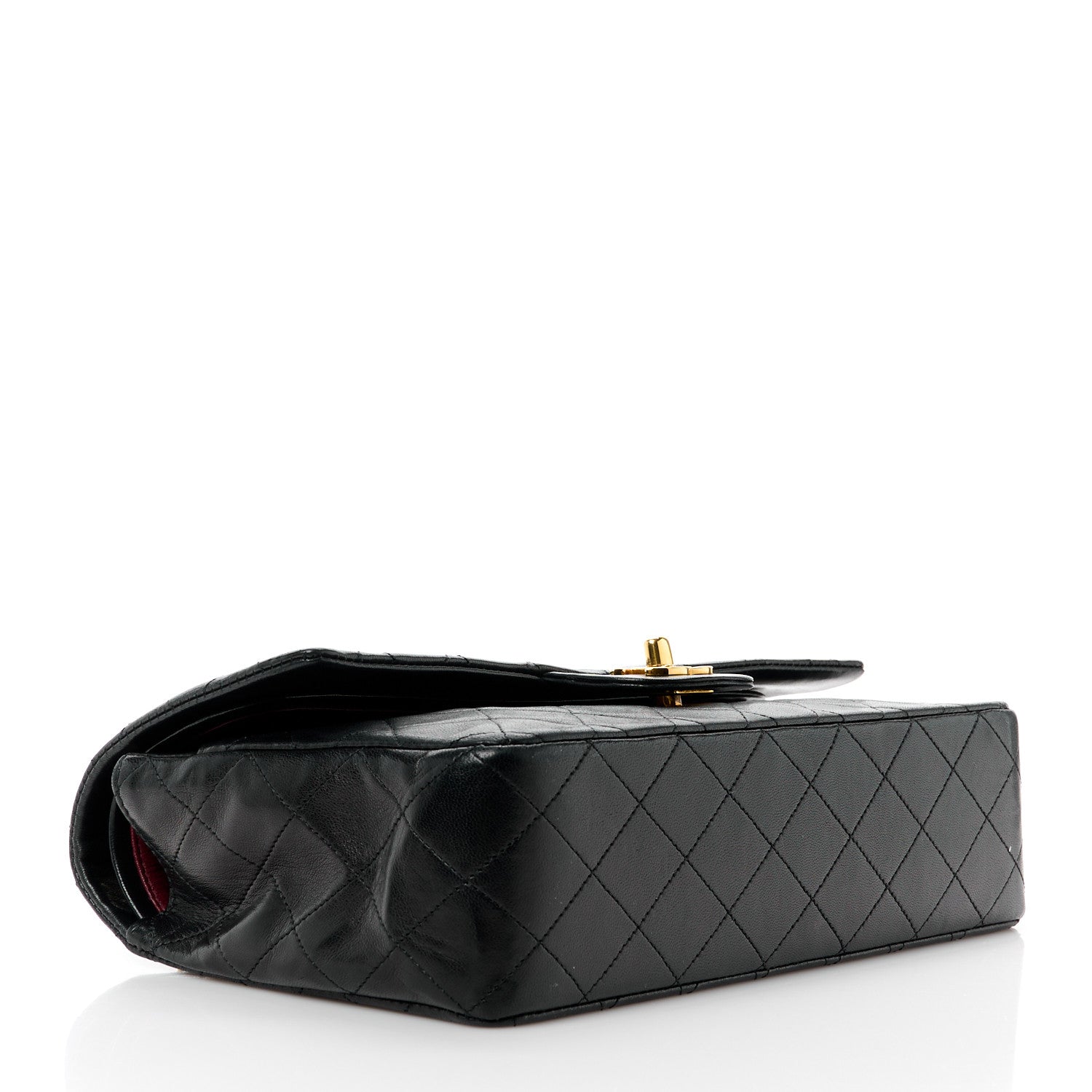 Chanel Lambskin Quilted Medium Double Flap Black 4 of 13