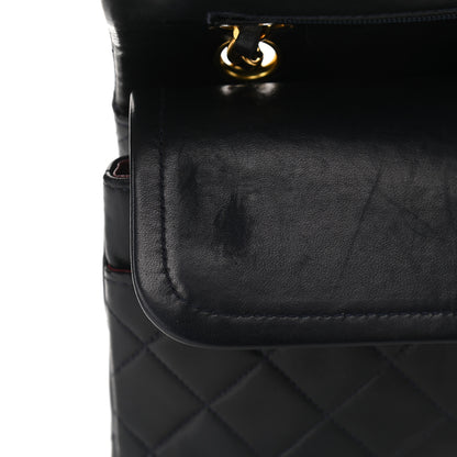 Chanel Lambskin Quilted Medium Double Flap Navy 11 of 15