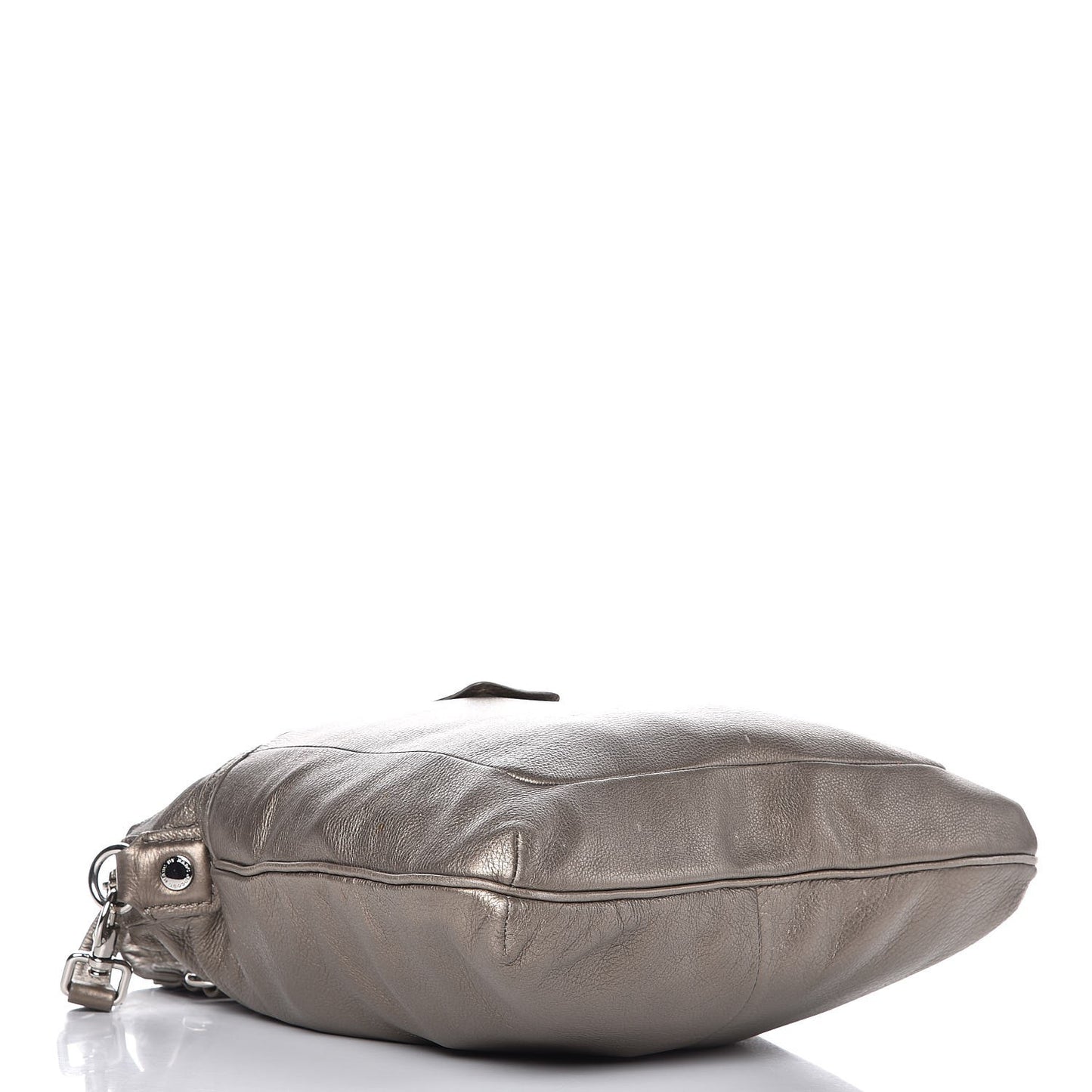 MARC BY Calfskin Metallic Tote Silver