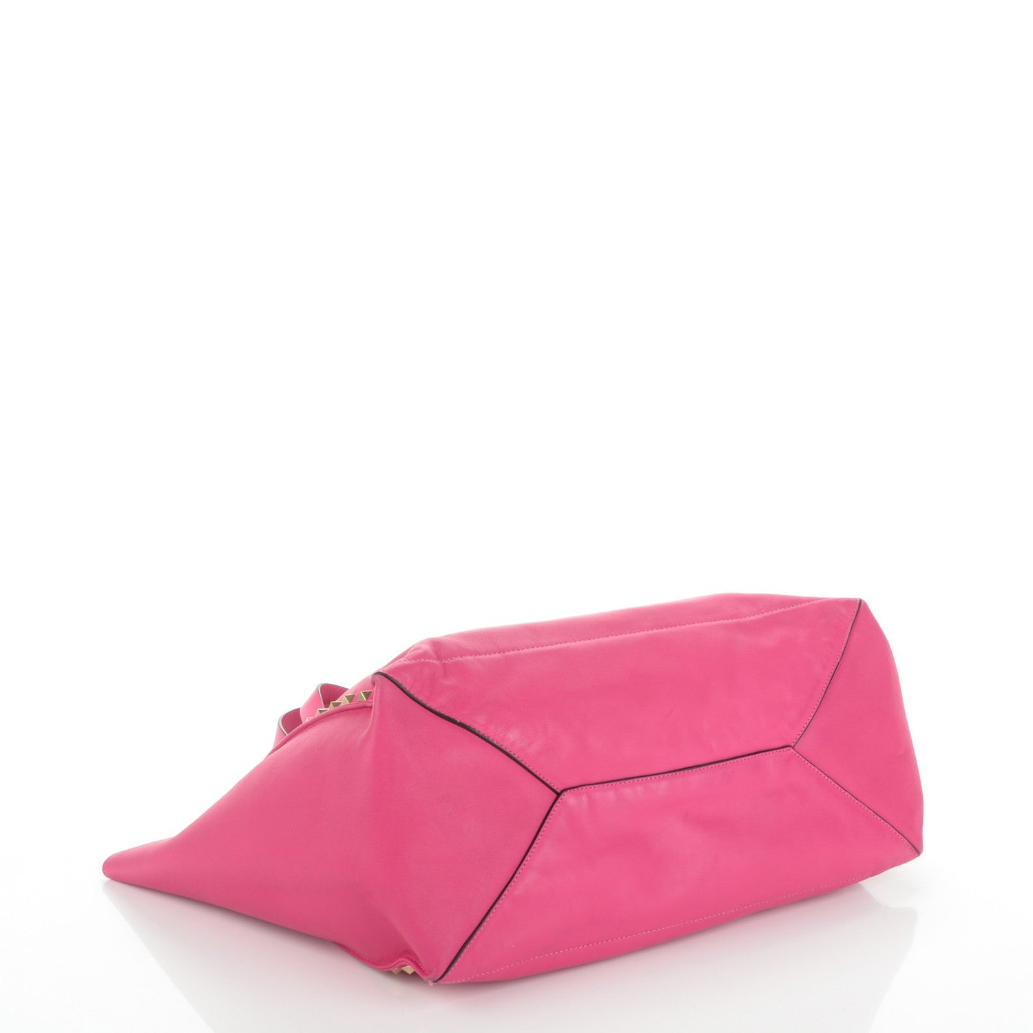 Valentino Garavani Nappa Medium Rockstud Soft Tote Pop Fuxia 4 of 8