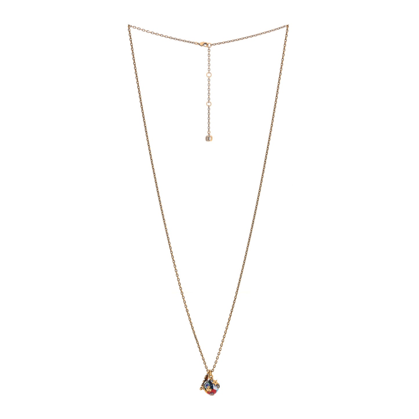 Metal J'adior D-Murrine Necklace Aged Gold Multicolor