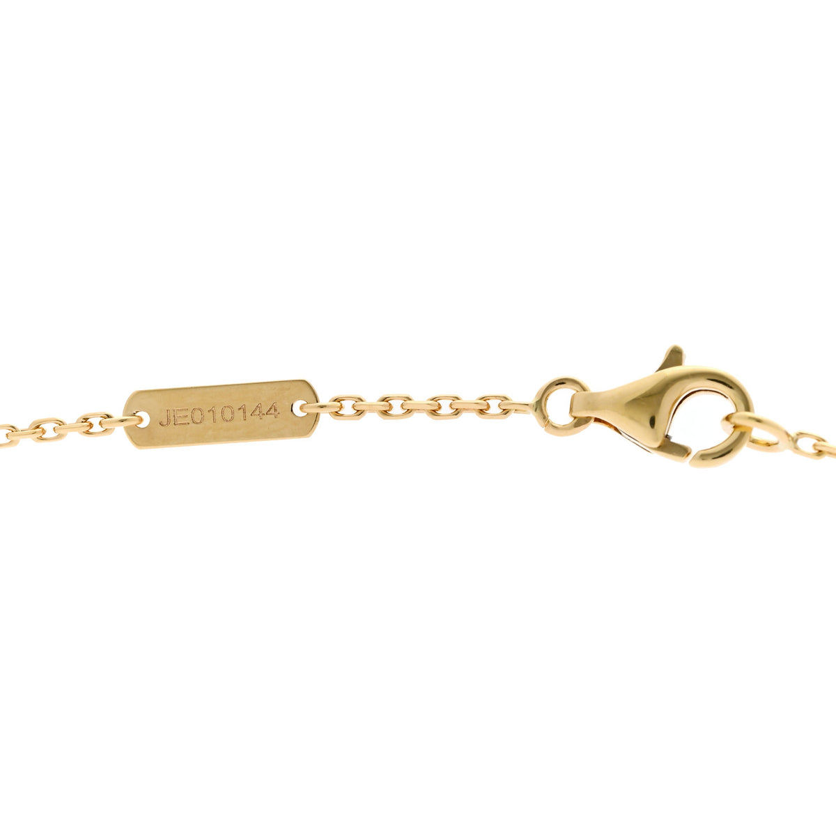 Van Cleef & Arpels 18K Yellow Gold Carnelian Vintage Alhambra Pendant Necklace 5 of 5
