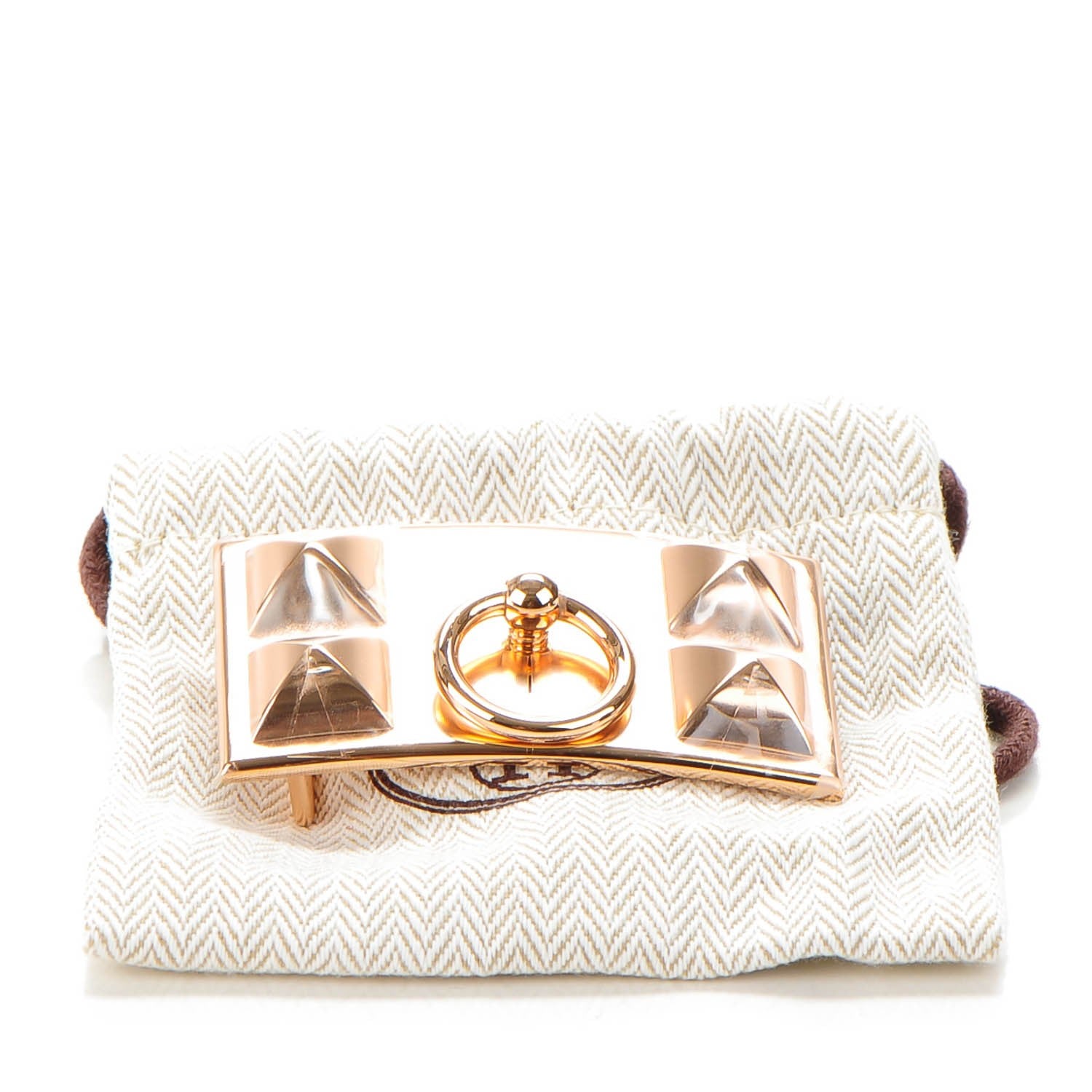 Hermes Collier de Chien 32mm Belt Buckle Rose Gold 6 of 6