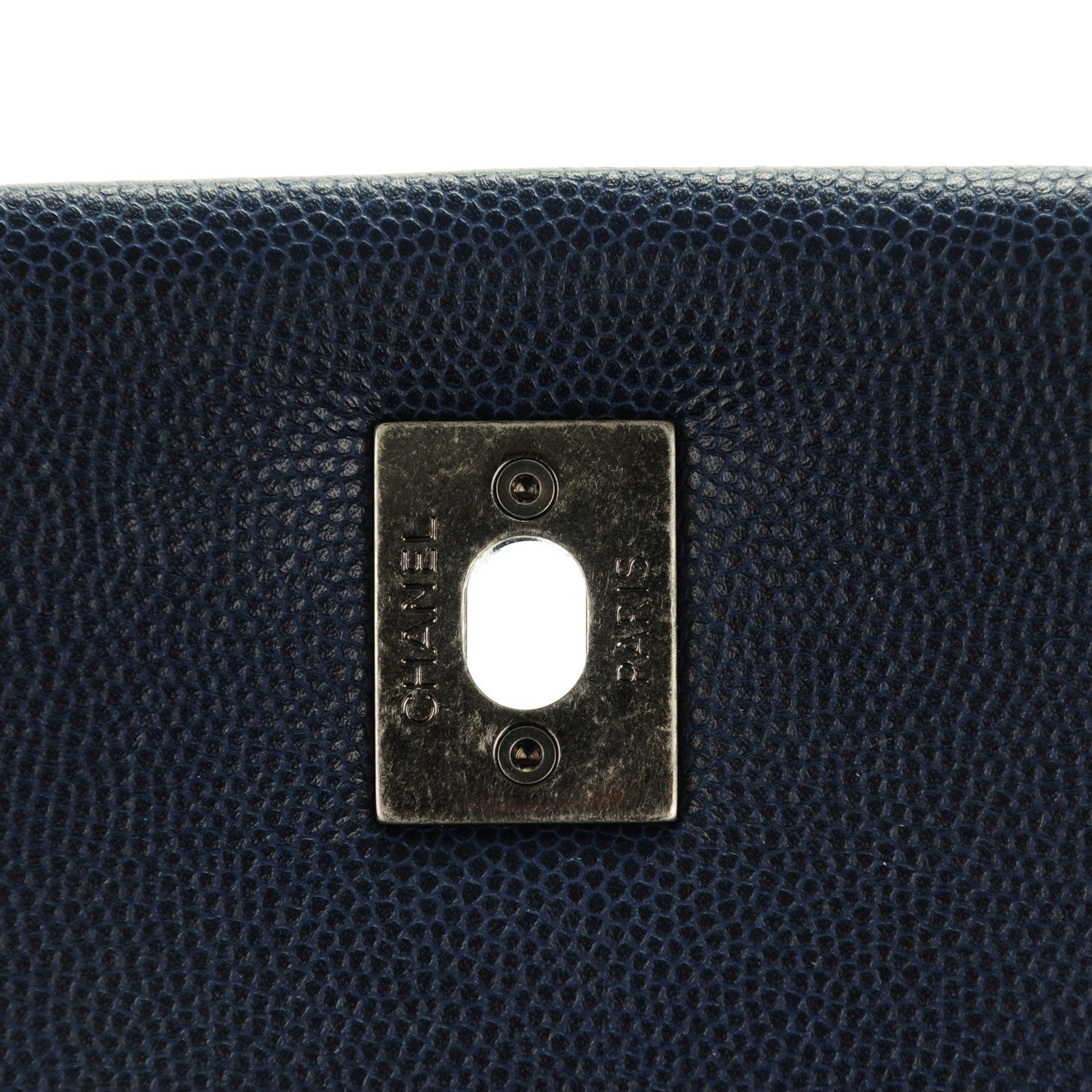 Chanel Caviar Quilted Small Coco Handle Flap Navy 5 of 8