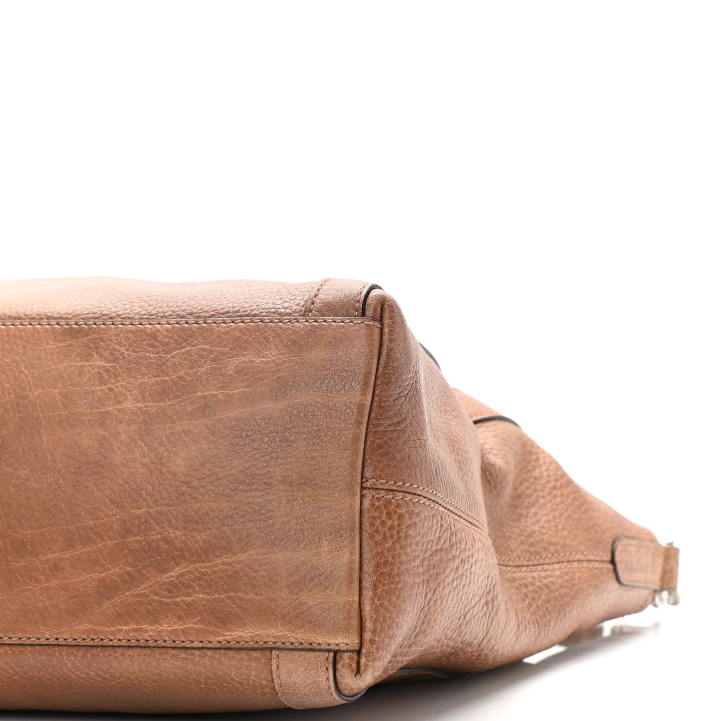 Pebbled Calfskin Medium Miss GG Top Handle Bag Light Cuir