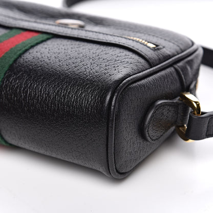 Gucci Calfskin Web Mini Ophidia Shoulder Bag Black 10 of 10