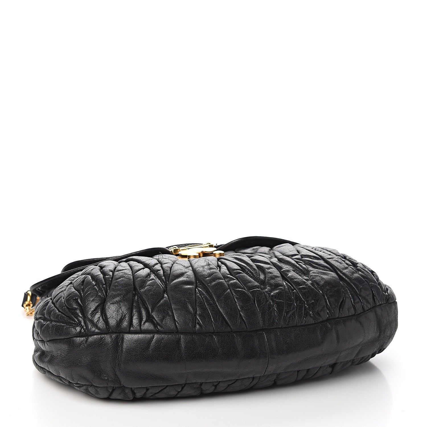 Miu Miu Nappa Matelasse Coffer Hobo Black 3 of 11
