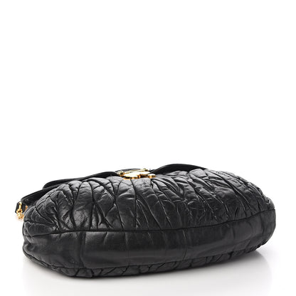 Miu Miu Nappa Matelasse Coffer Hobo Black 3 of 11