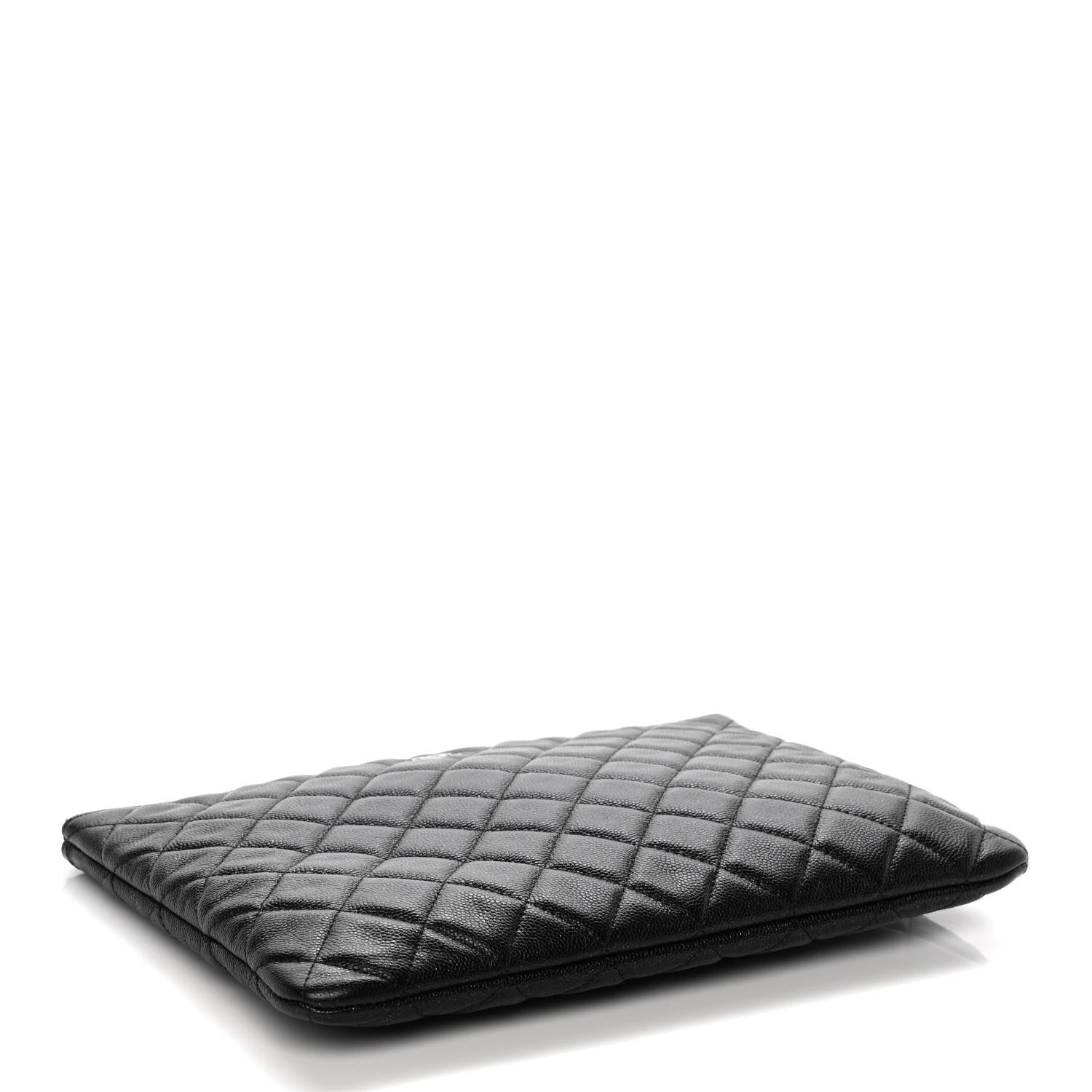 Chanel Caviar Quilted Medium Cosmetic Case Black 4 of 11