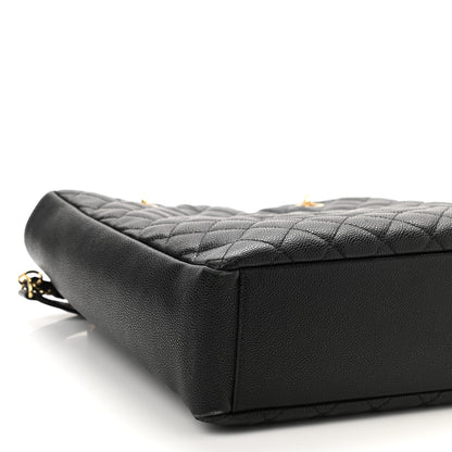 Chanel Caviar Quilted Petit Shopping Tote PST Black 9 of 10