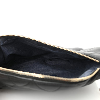 Chanel Lambskin Quilted Resin Bi-Color Waist Bag Fanny Pack Black 5 of 11
