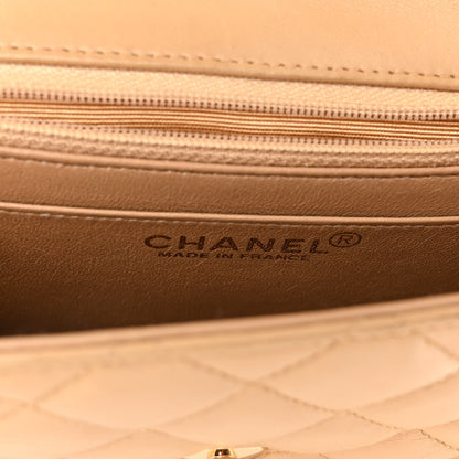 Chanel Lambskin Quilted Mini Square Flap Beige 6 of 10